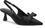 BERNESS Calliope Asymmetric Bow Slingback Pump