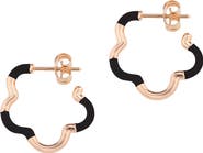 Bea Bongiasca B Mini Two-Tone Flower Hoop Earrings
