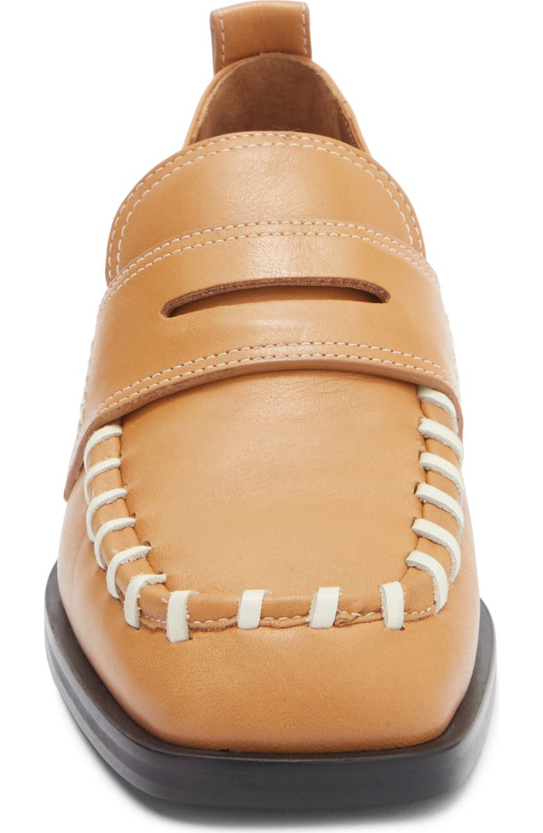 LABUCQ George Whipstitch Penny Loafer, Alternate, color, Camel