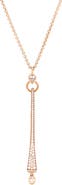 Pre-Owned Hermes Clou De Forge Pendant Necklace 18K Rose Gold and Diamonds Large