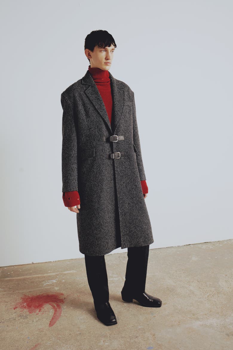 Wool & Cashmere Blend Your *Itch Wool Long Overcoat, Alternate, color, BLACK