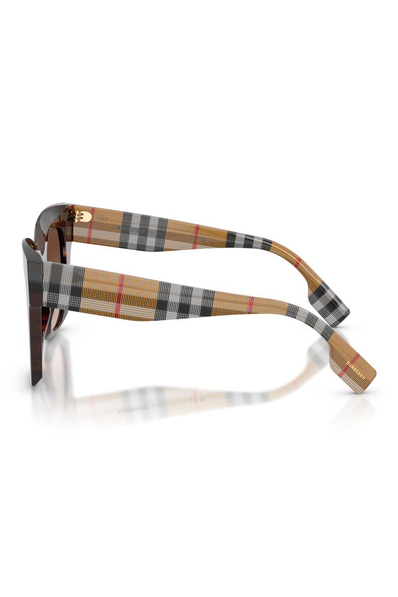 Kitty 49mm Gradient Square Sunglasses, Alternate, color, DARK HAVANA / BROWN GRADIENT