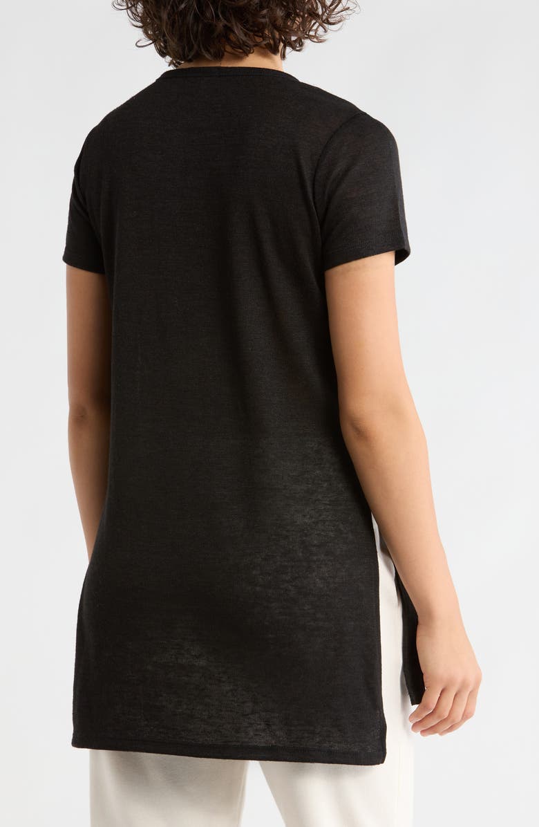 Threads 4 Thought Knit Organic Cotton Blend High-Low Top, Alternate, color, Black