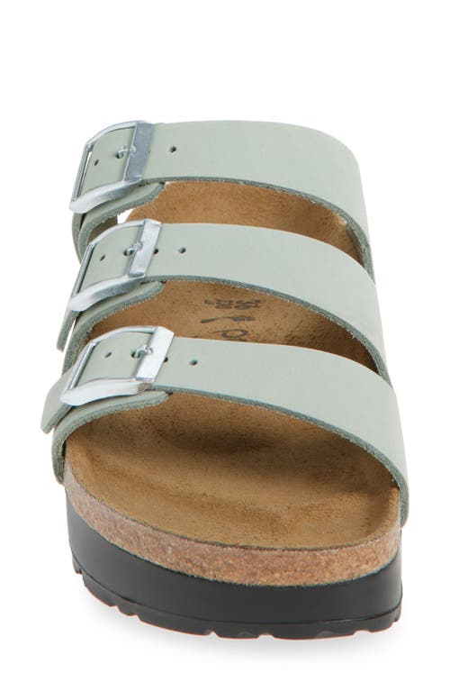 Birkenstock Florida Flex Platform Slide Sandal In Pure Sage