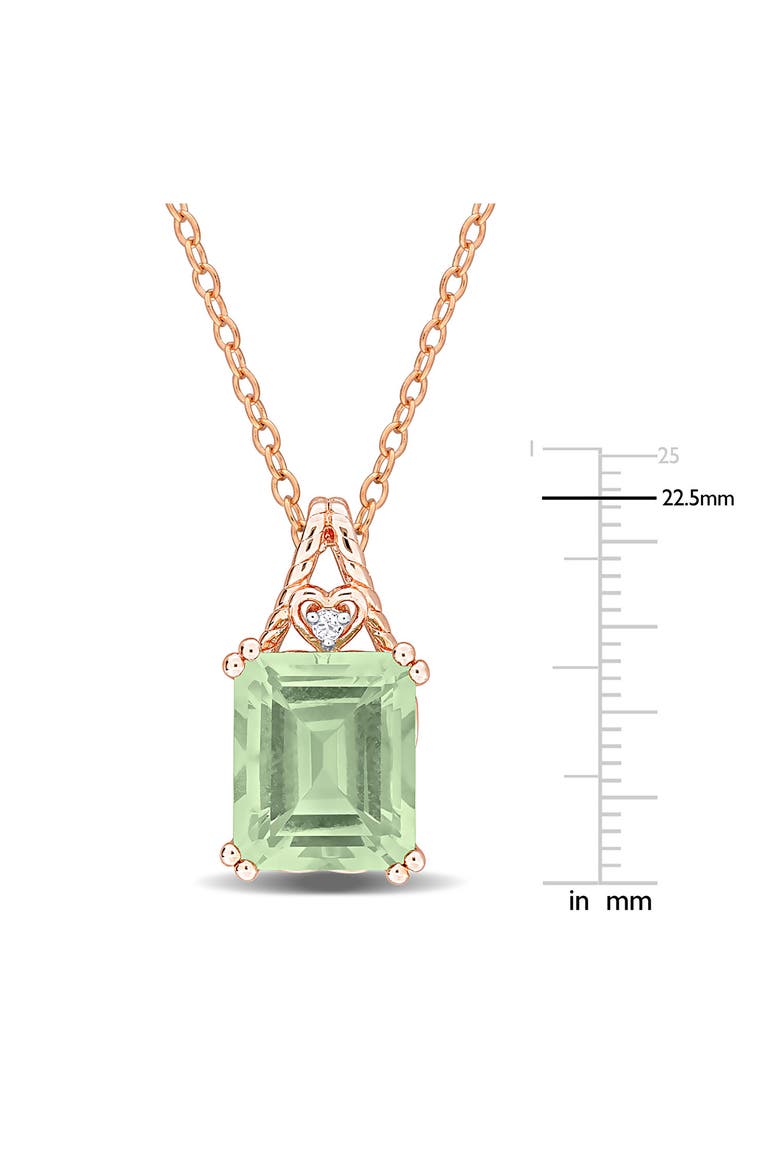 Green Quartz Pendant Necklace, Alternate, color, GREEN