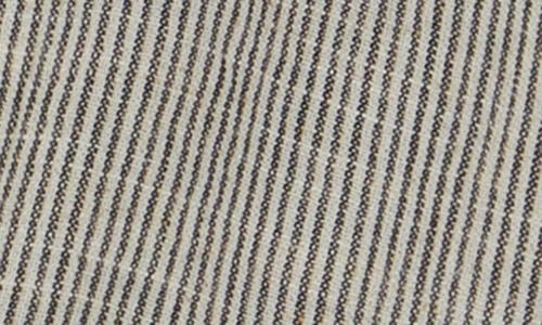 Renee C Stripe Smocked Back Top In Gray