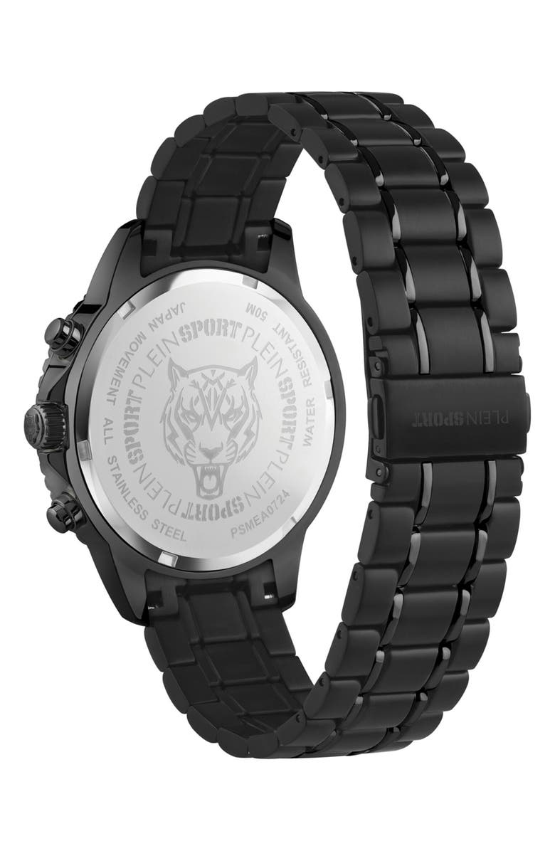 PLEIN SPORT Glam Chronograph Watch, Alternate, color, Black