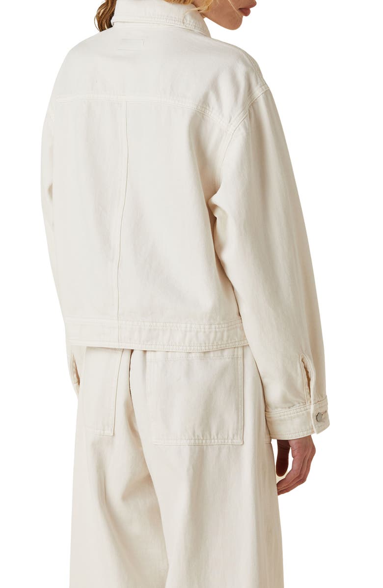 LE JEAN Dylan Denim Trucker Jacket, Alternate, color, 