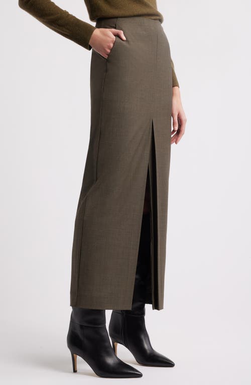 Nordstrom Wool Blend Maxi Pencil Skirt