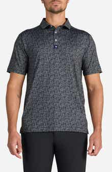 Cosmic Chaos Abstract Print Performance Golf Polo