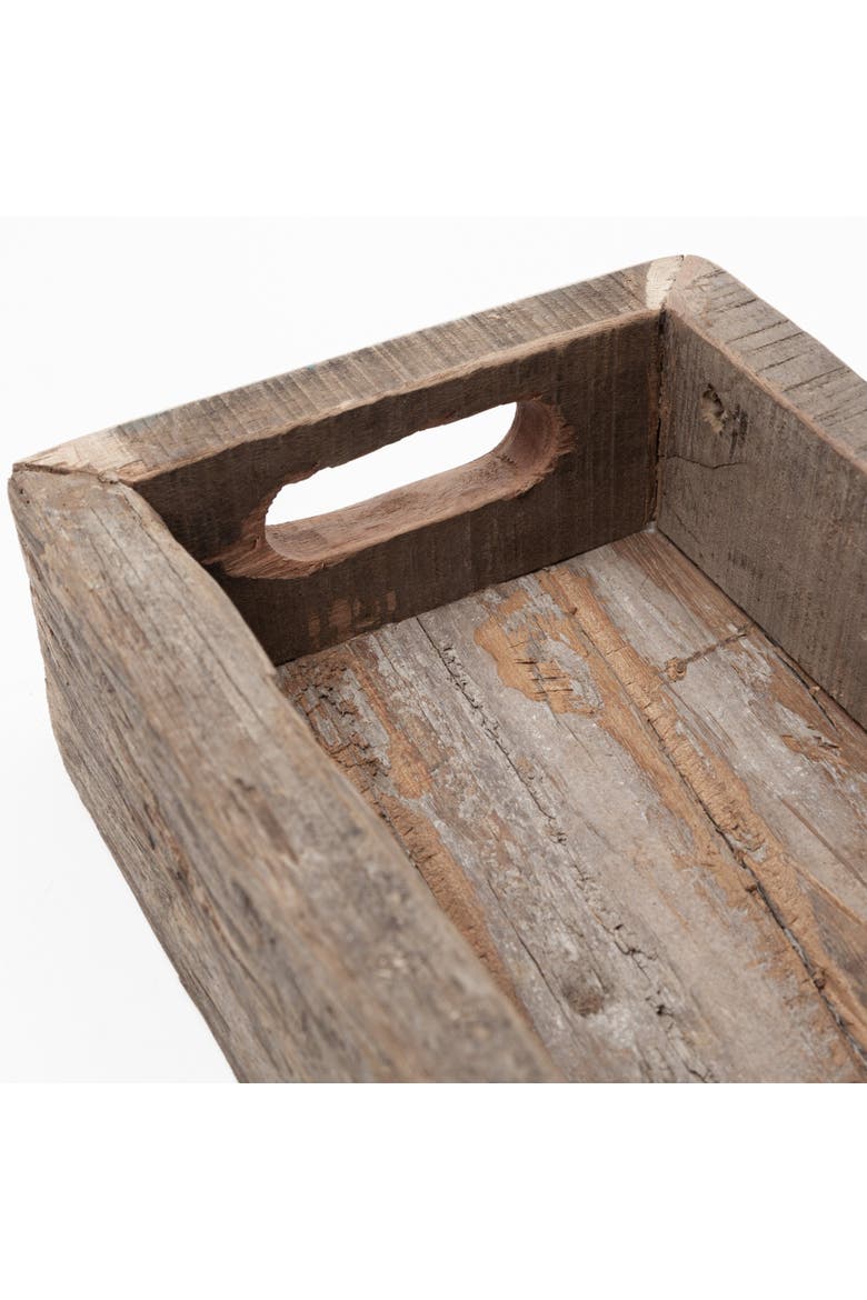 Vernon Reclaimed Wood Tray, Alternate, color, Brown