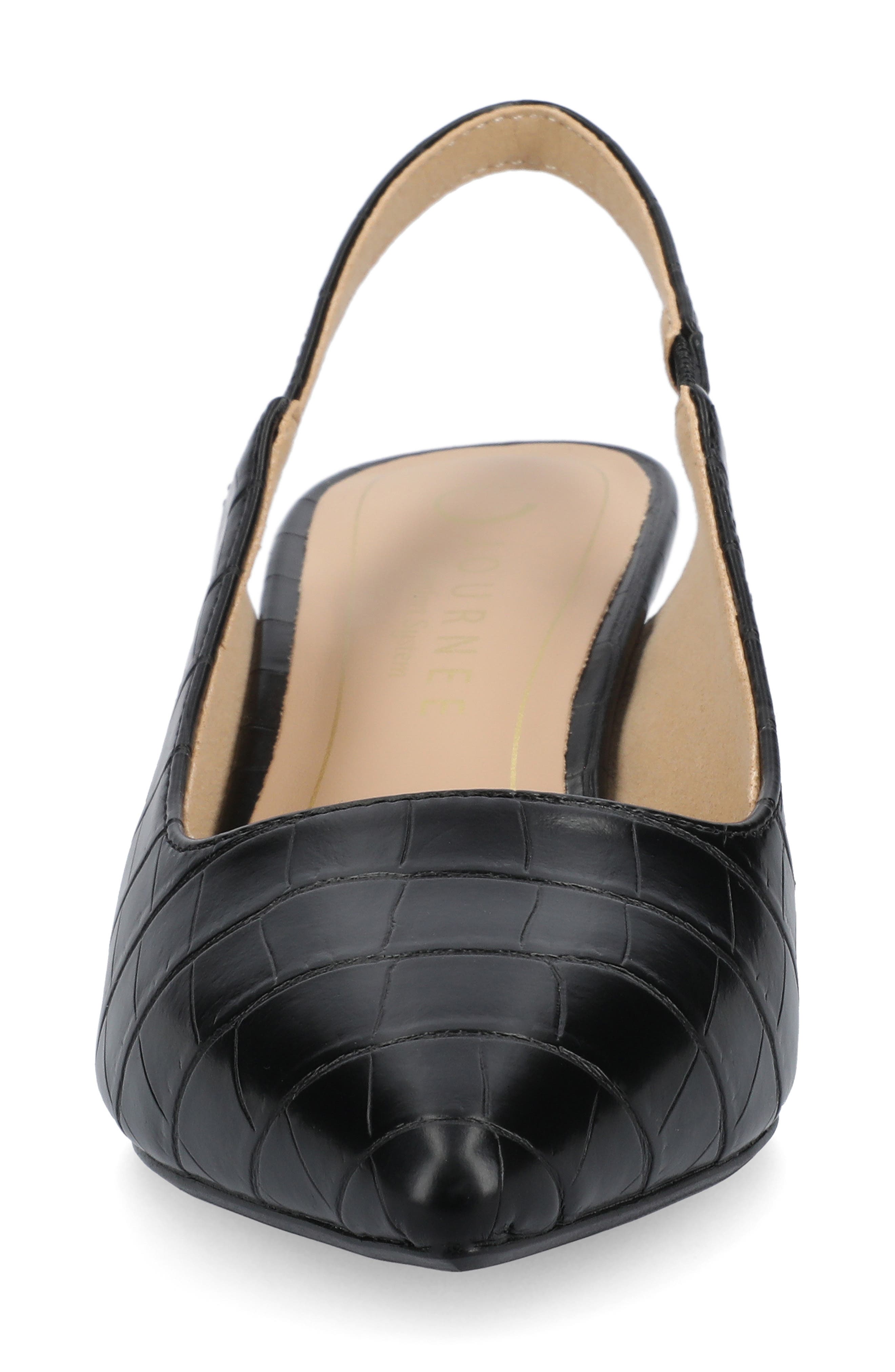 Paulina Slingback Pump - Wide Width, Alternate, color, CROCO/BLACK