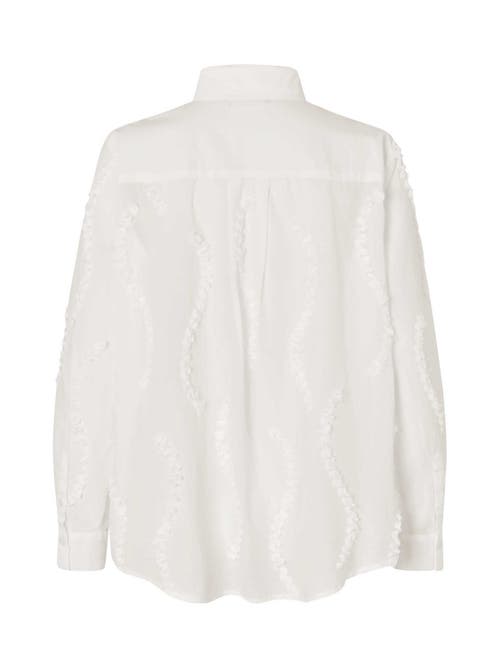 Masai Copenhagen Maimma 100% Cotton Long Sleeve Shirt In White