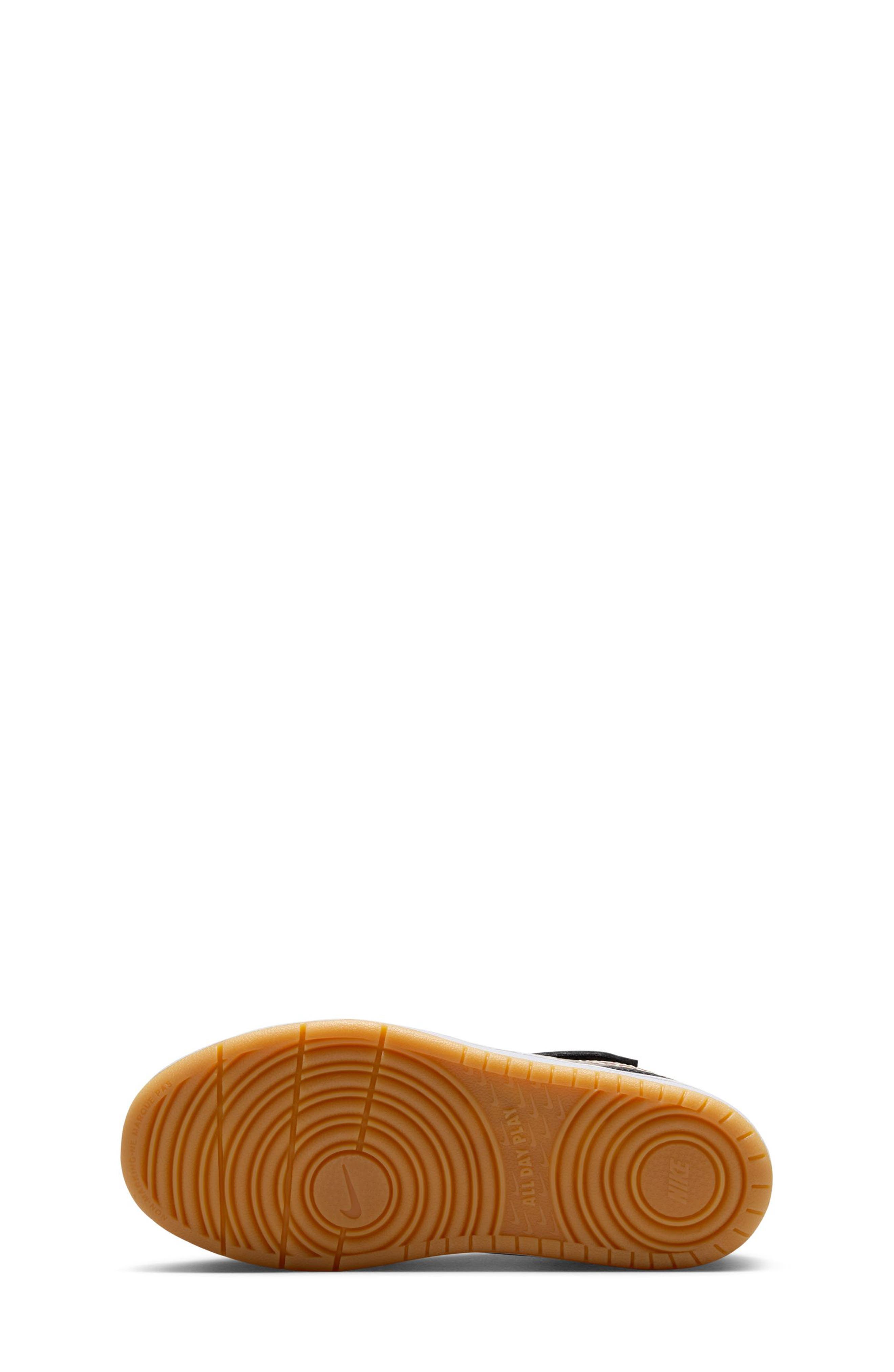 Nike Kids' Court Borough Low Top Sneaker, Alternate, color, Black/ White