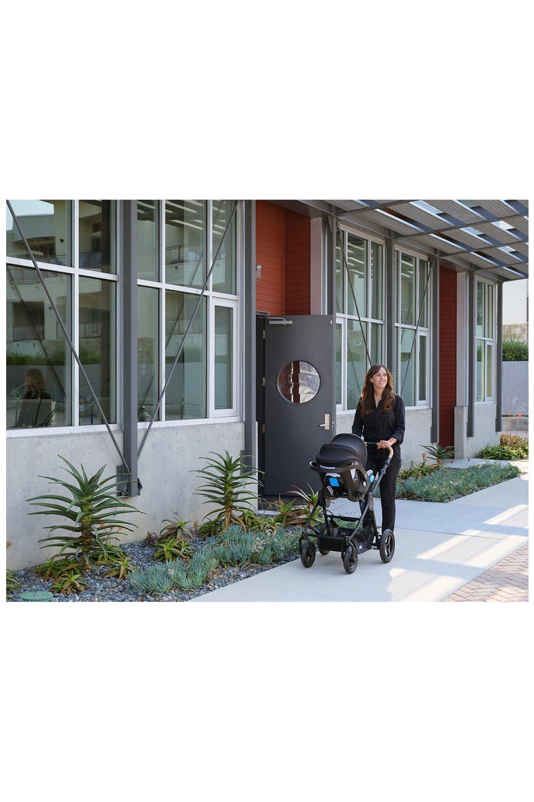 Era Reversible Stroller & Clek Liing Railroad Ziip Travel System Car Seat Set, Alternate, color, BLACK