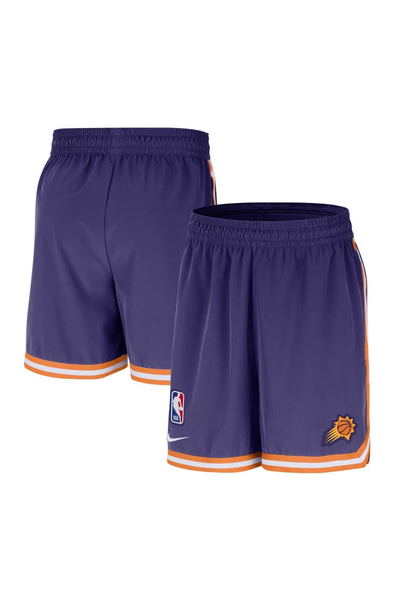 Nike Men's Nike Purple Phoenix Suns Authentic Pre-Game Woven Performance Shorts, Main, color, Purple