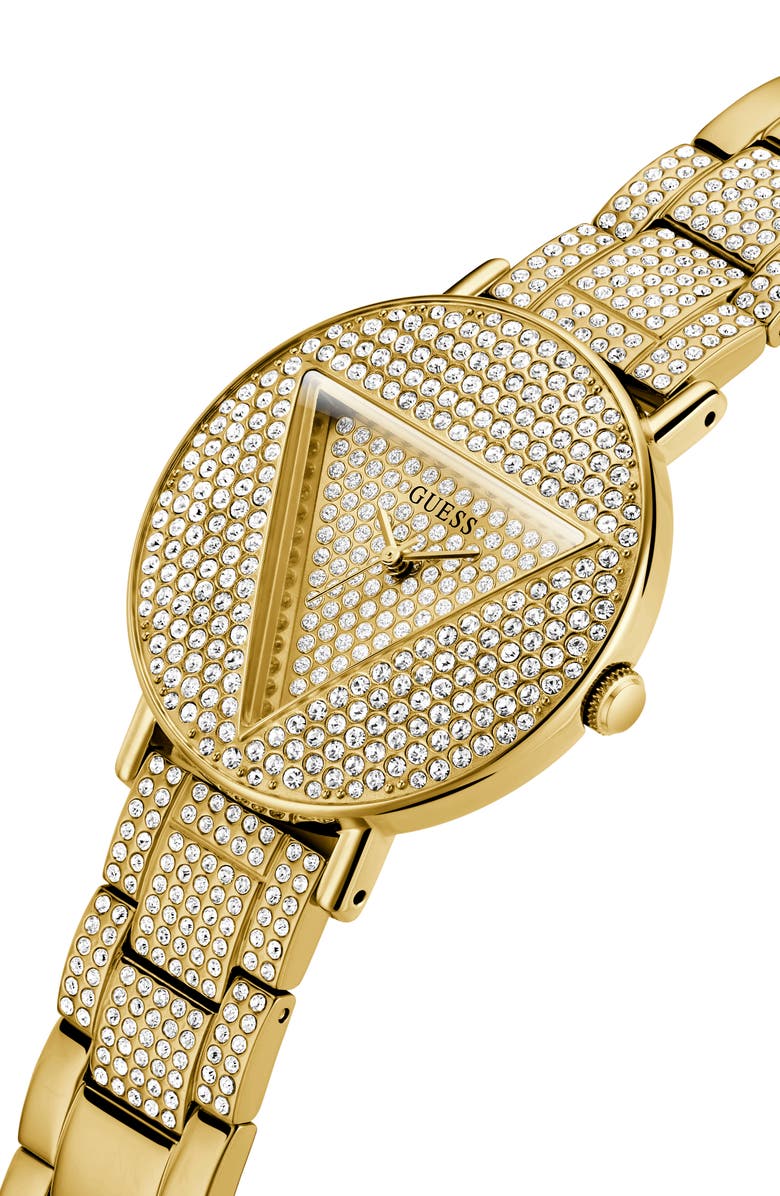 GUESS Crystal Pavé Bracelet Watch, 36mm, Alternate, color, 