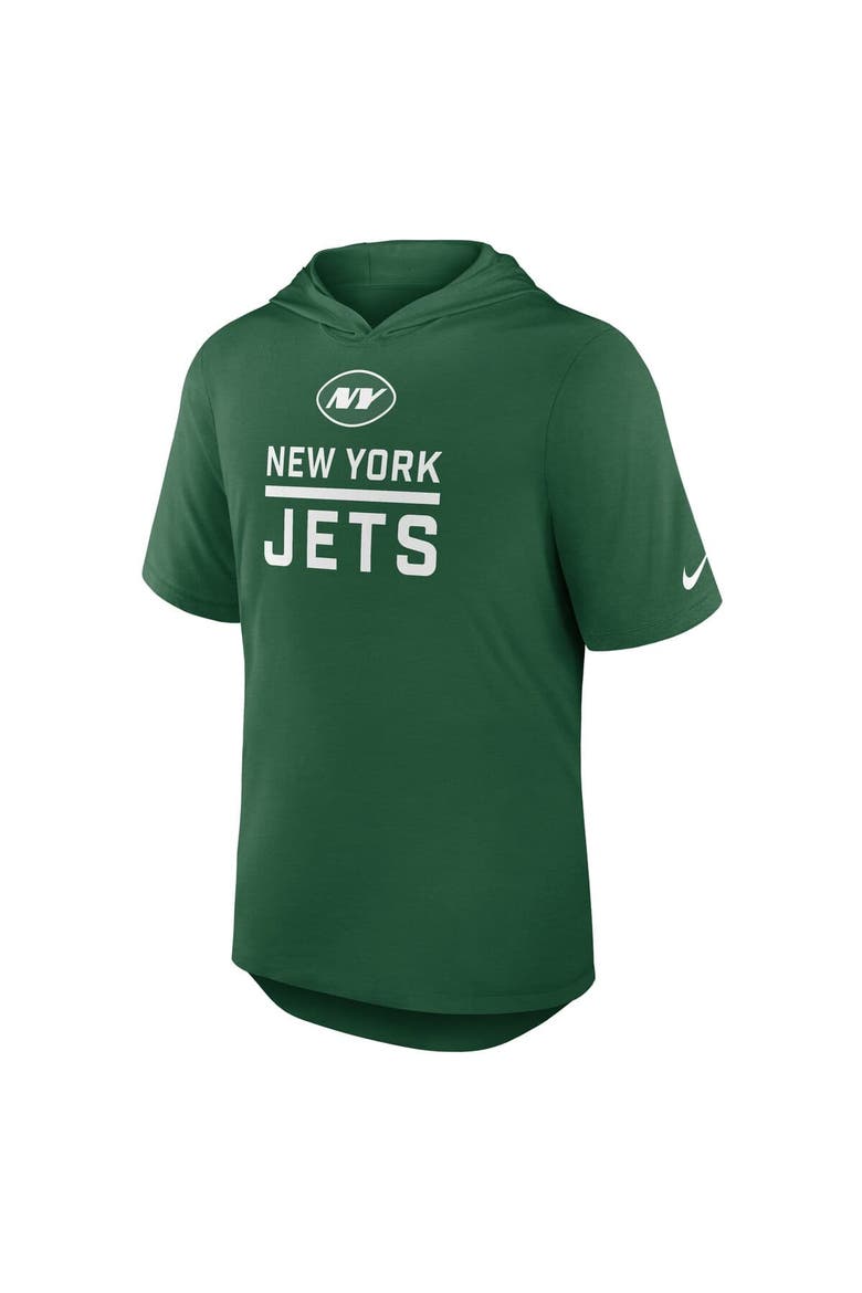 Men's Nike Green New York Jets Lockup Tri-Blend Hoodie T-Shirt, Alternate, color, Green