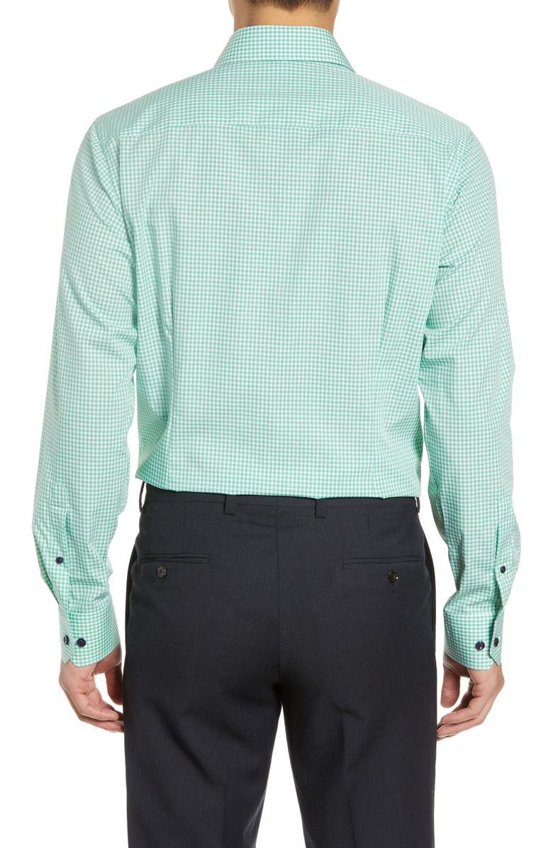 Eton Contemporary Fit Check Dress Shirt, Alternate, color, 