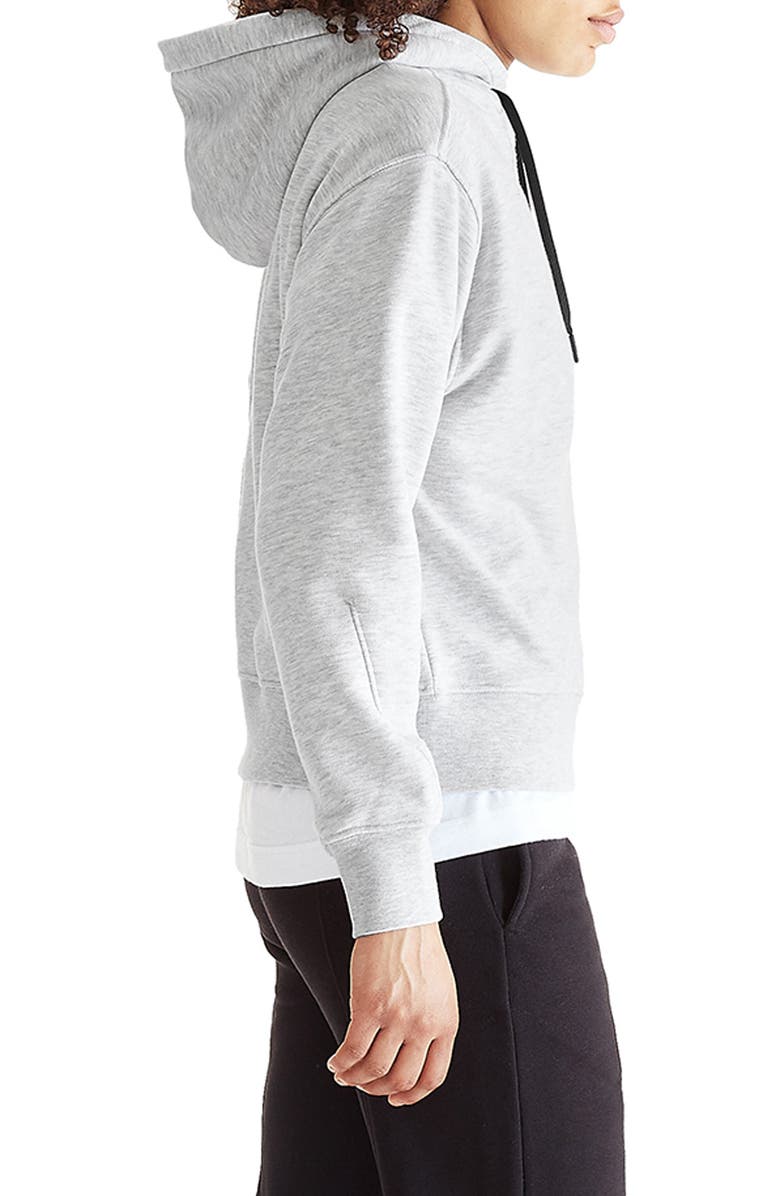 On Club Oversize Organic Cotton Blend Hoodie, Alternate, color, Crater