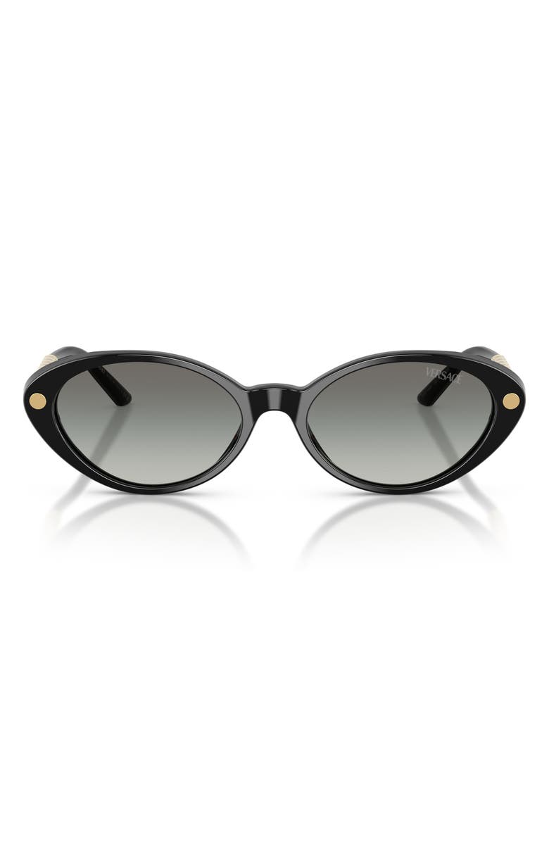 Versace 54mm Gradient Oval Sunglasses, Main, color, 
