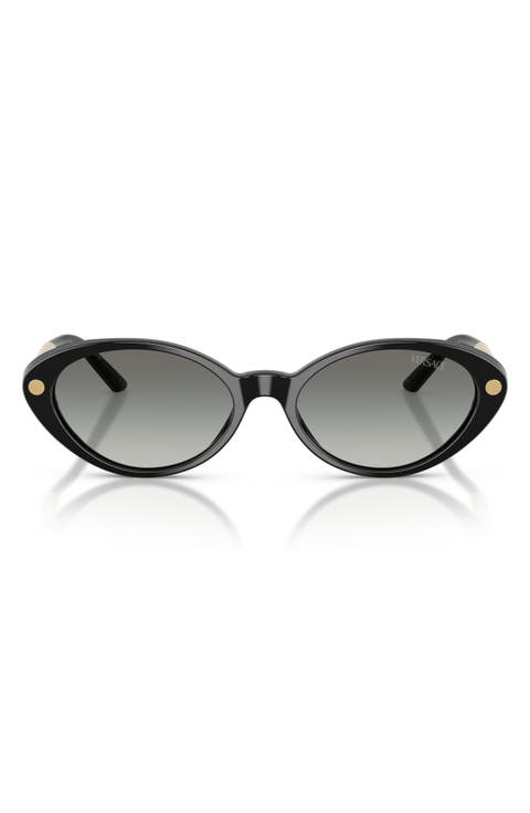 54mm Gradient Oval Sunglasses