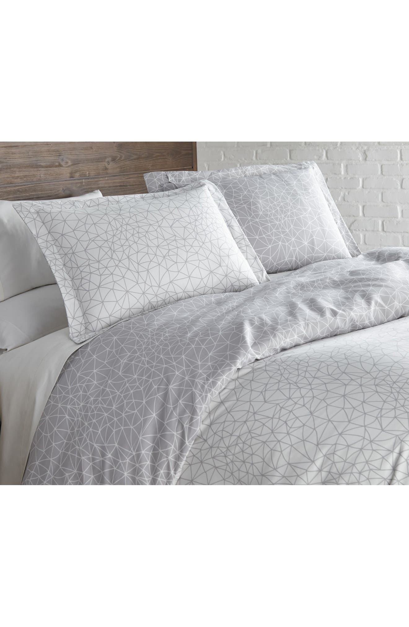 SOUTHSHORE FINE LINENS Modern Geometric Maze - Luxury Premium Oversized Duvet Cover Set