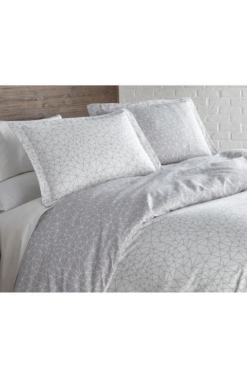 Modern Geometric Maze - Luxury Premium Oversized Duvet Cover Set