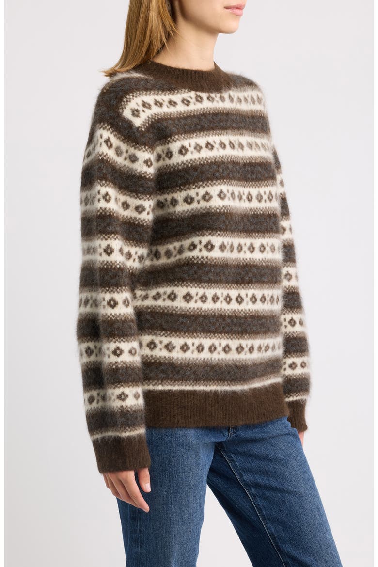 Myles Wool Sweater, Alternate, color, SANDHAMM JACQUARD