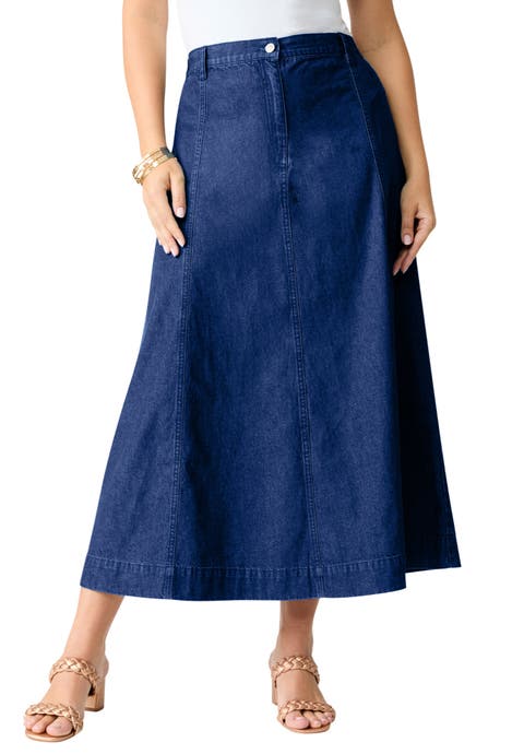 Plus Size 24/7 Stretch A Line Maxi Skirt (Plus)