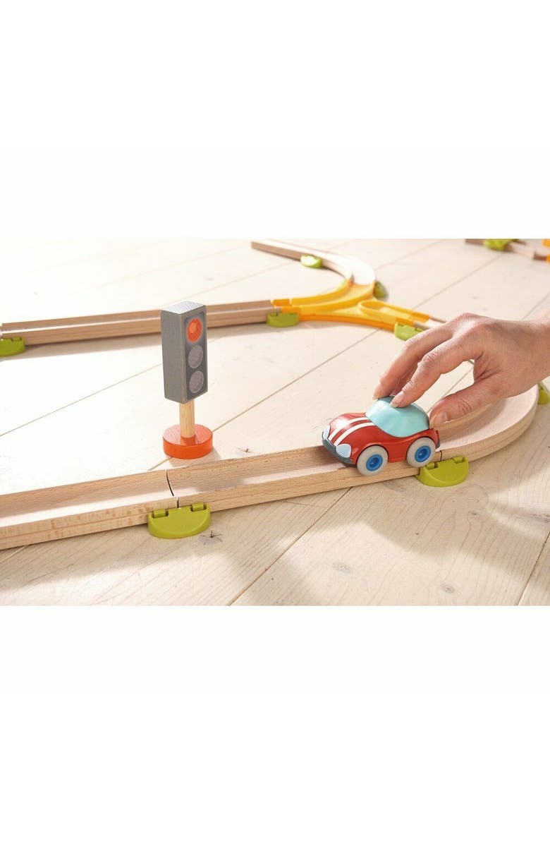 HABA Kullerbu Red Speedster Car with Momentum Motor for Use with or without Kullerbu Track Ages 2+, Alternate, color, Multi