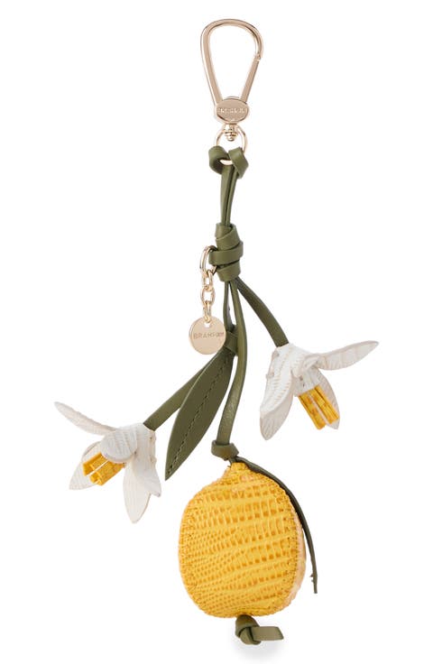 Lemon Leather Bag Charm