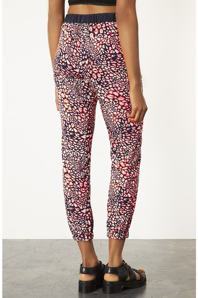 Leopard Print Track Pants, Alternate, color, PINK