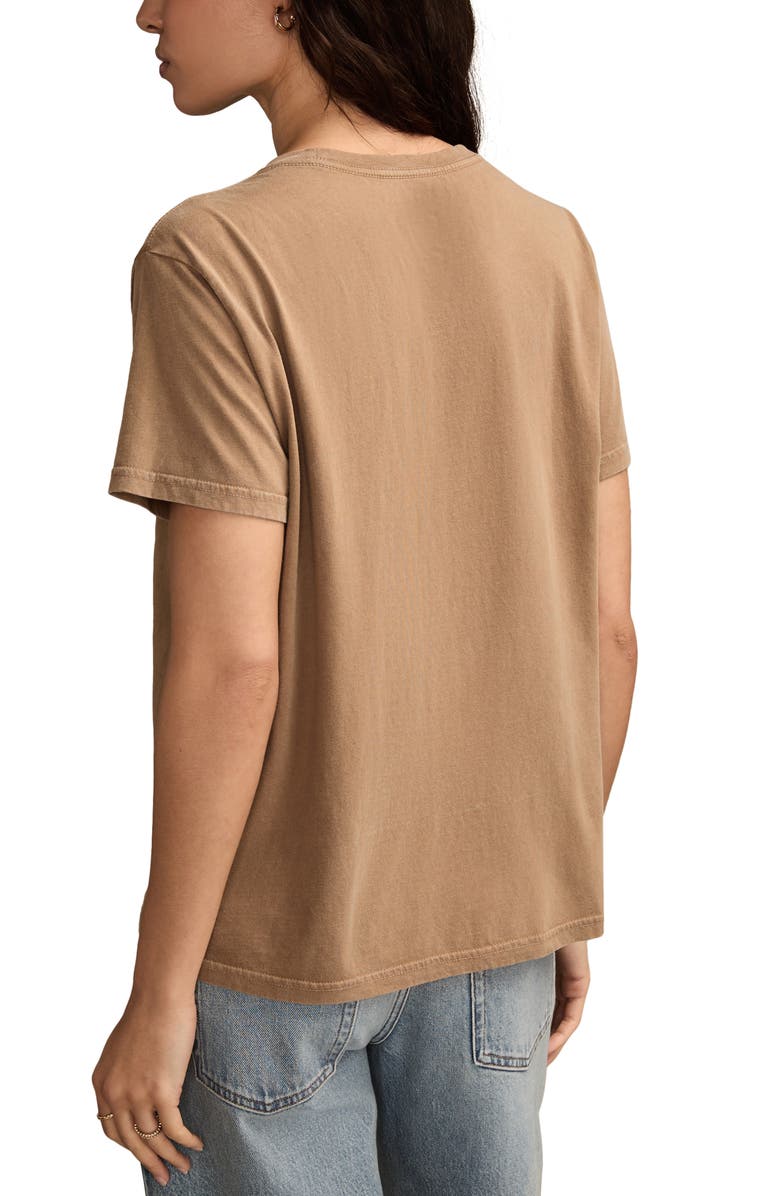 Lucky Brand Deset Rose Cotton Graphic T-Shirt, Alternate, color, Woodsmoke