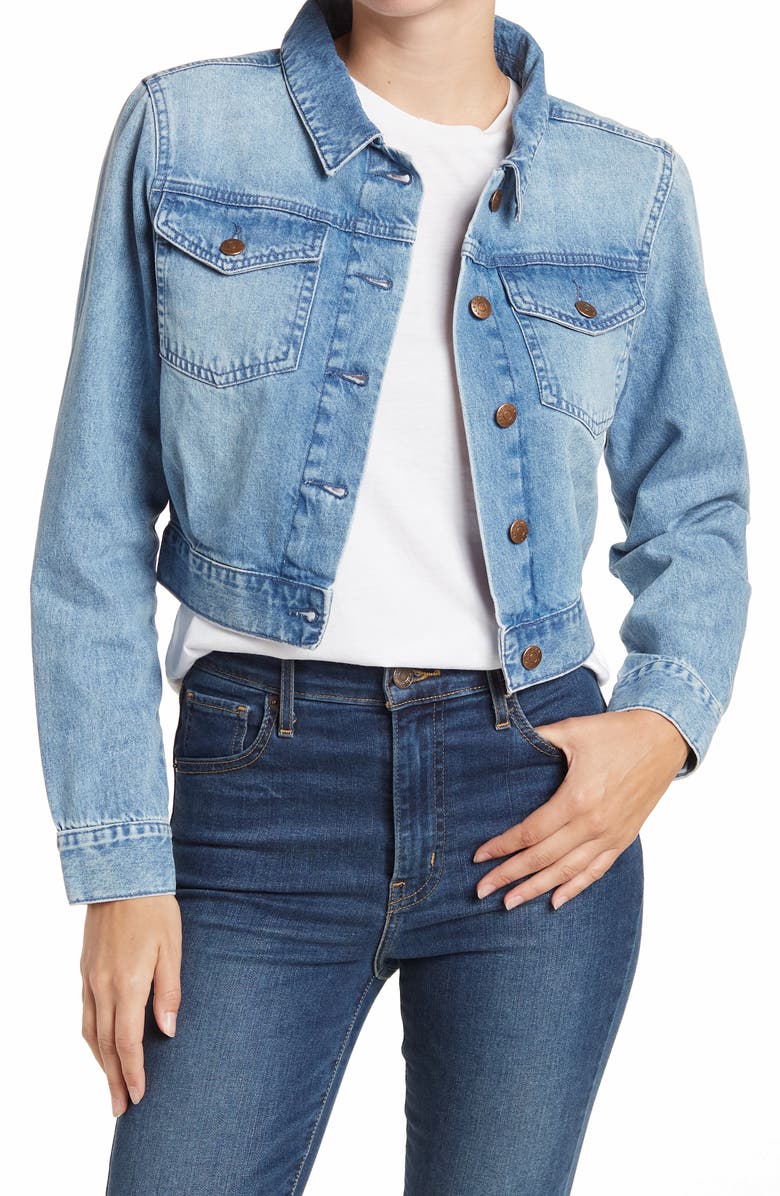 BCBGeneration Denim Jacket, Main, color, 