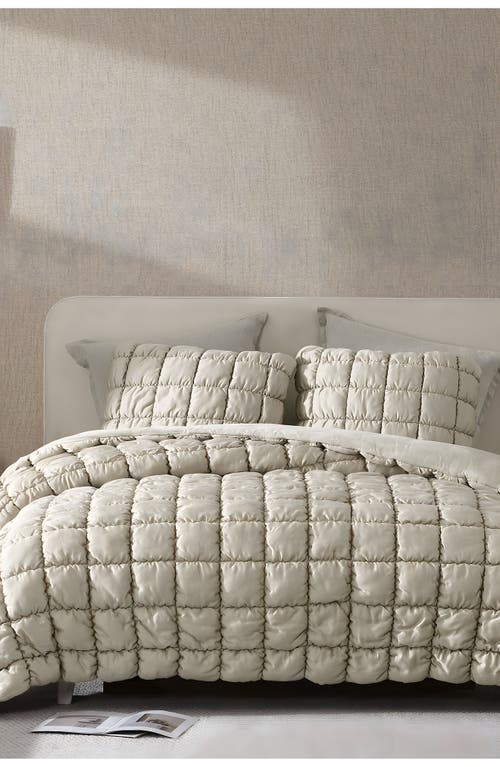 Sunday Citizen Silky Puff Squares Comforter In Neutral