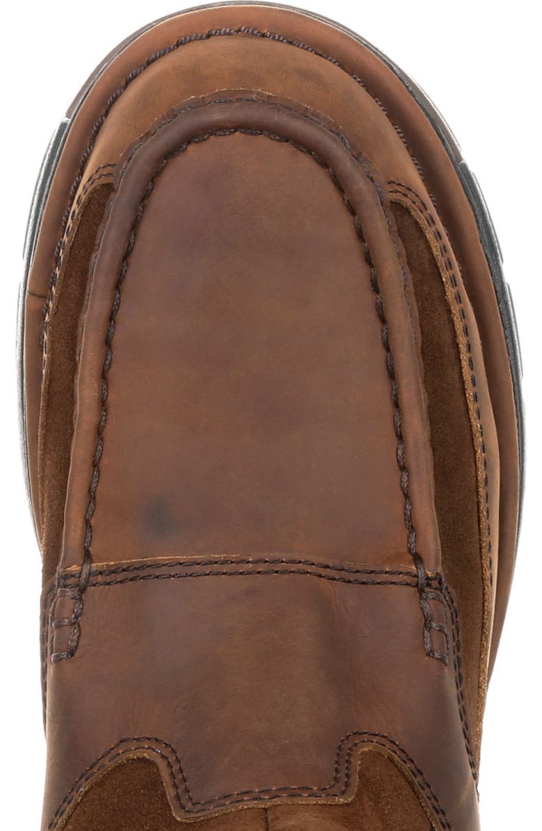 Georgia Boot Waterproof Wellington Work Boot, Alternate, color, Brown