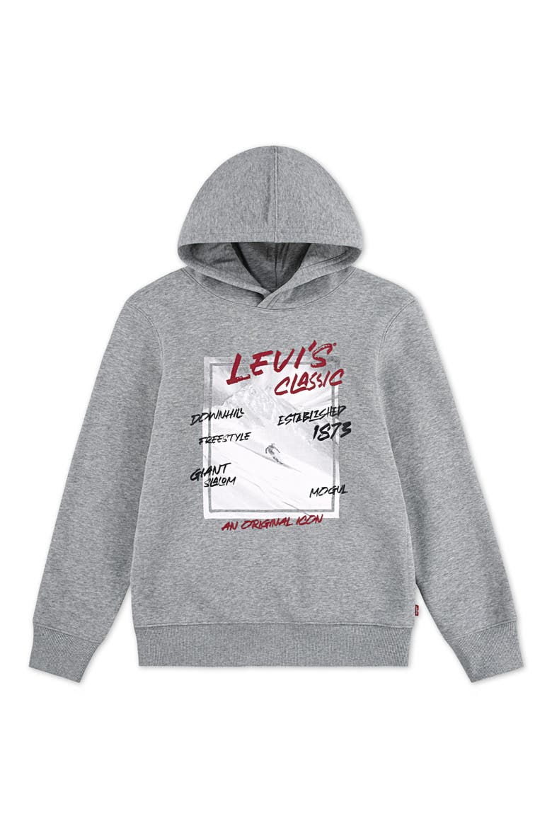 Kids' Graphic Hoodie, Main, color, GREY HEATHER