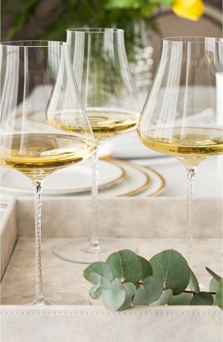 Togas Roanna Wine Glasses, Alternate, color, White