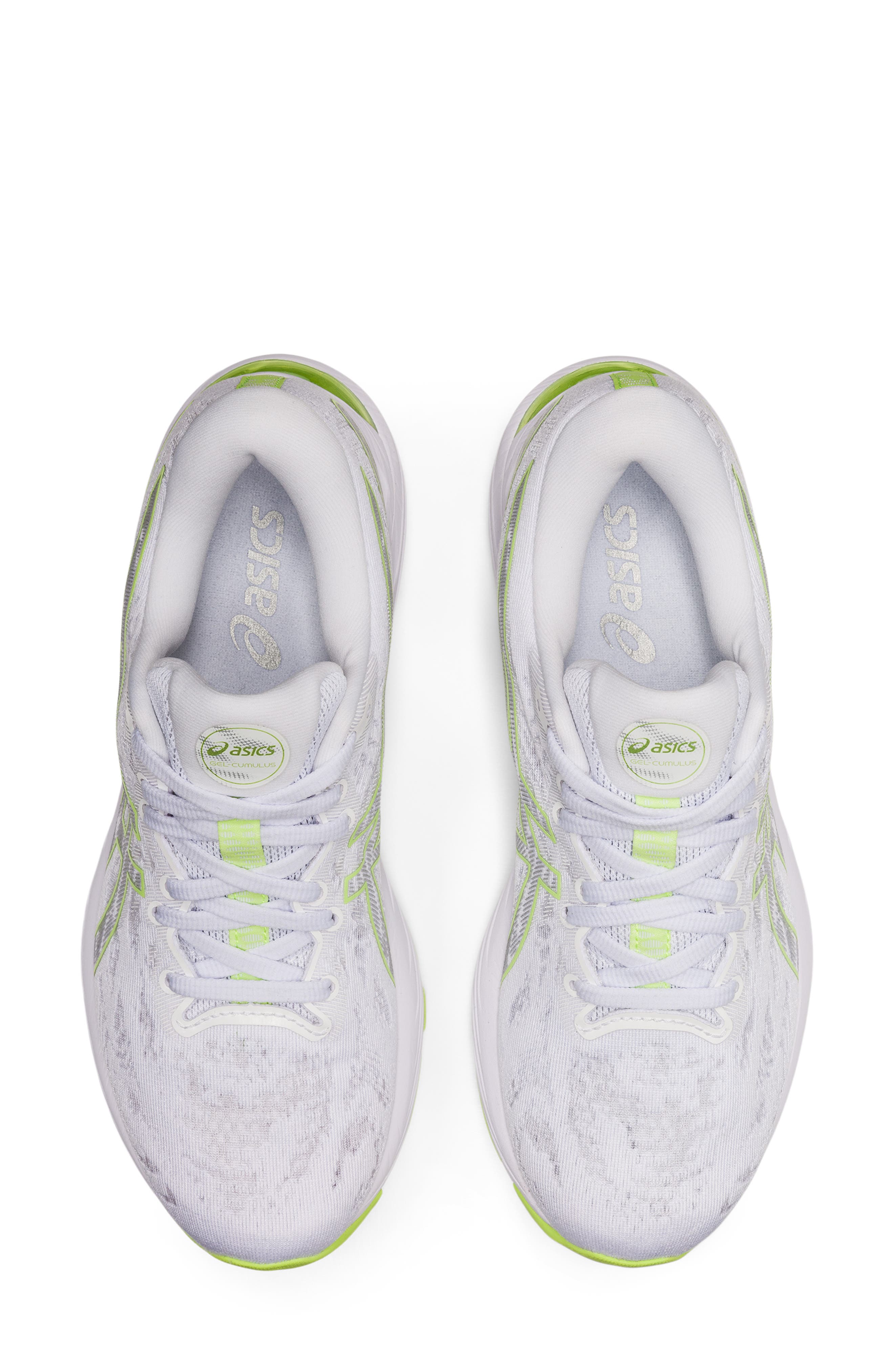 GEL-Cumulus 23 Running Shoe, Alternate, color, WHITE/ LIME GREEN