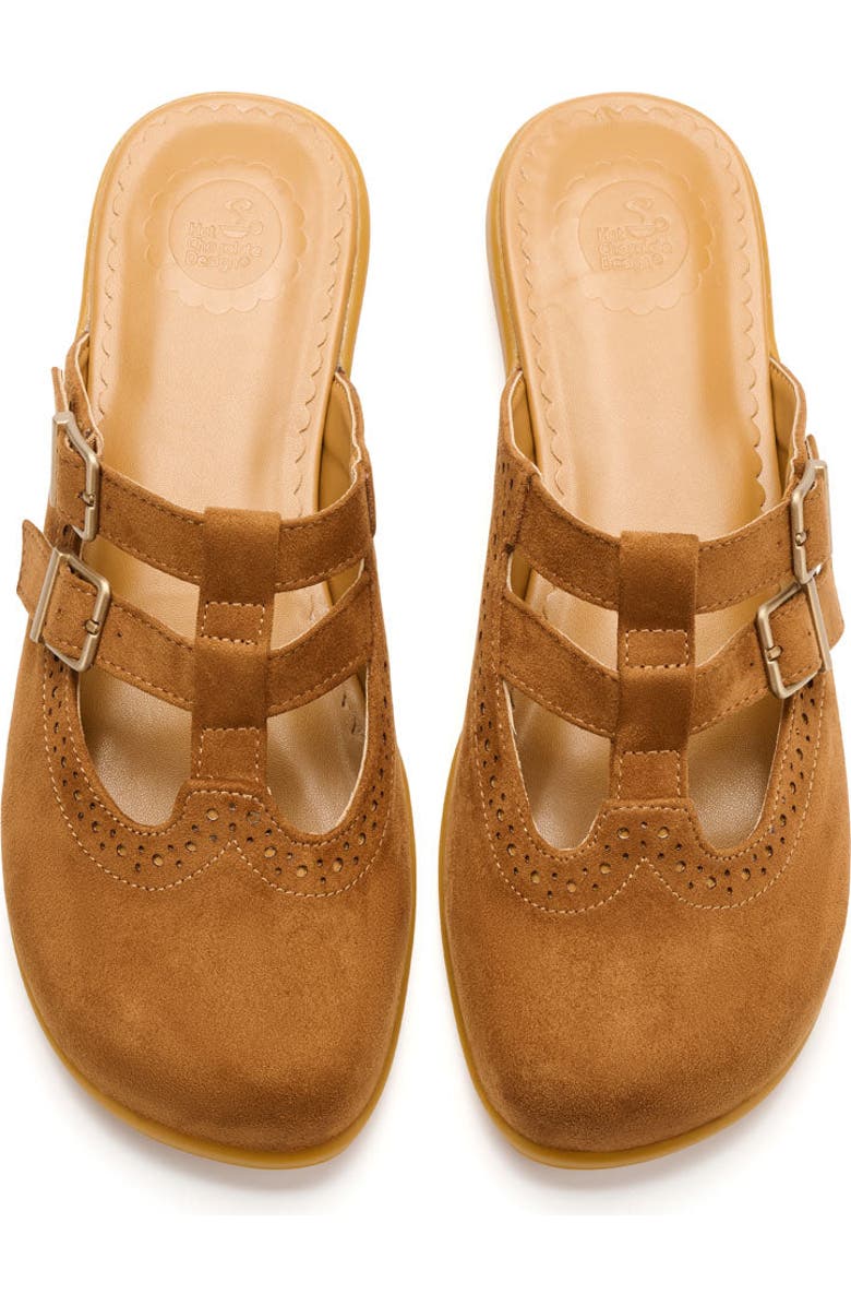 Hot Chocolate Design Camel Suede Women's Mary Jane Clogs, Alternate, color, Camel