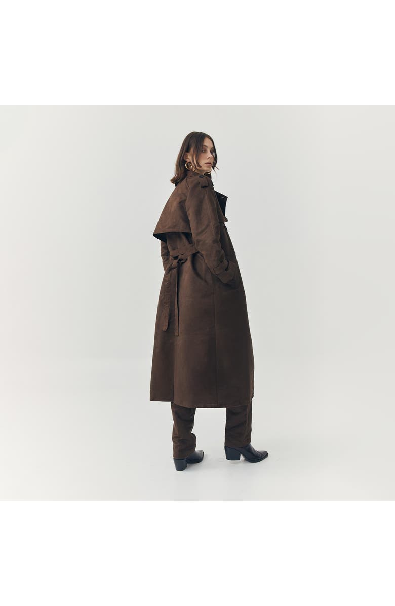 ATS Jett Suede Coat, Alternate, color, Brown