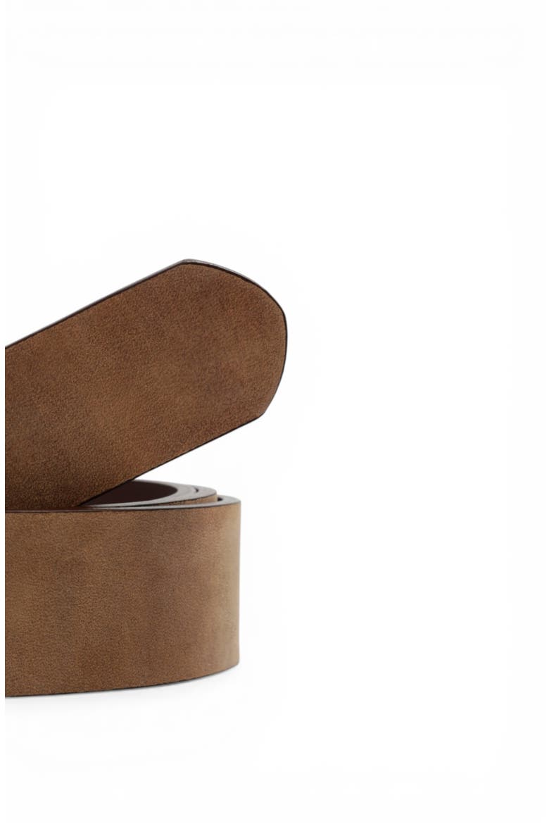 Gold Buckle Leather Belt, Alternate, color, Camel