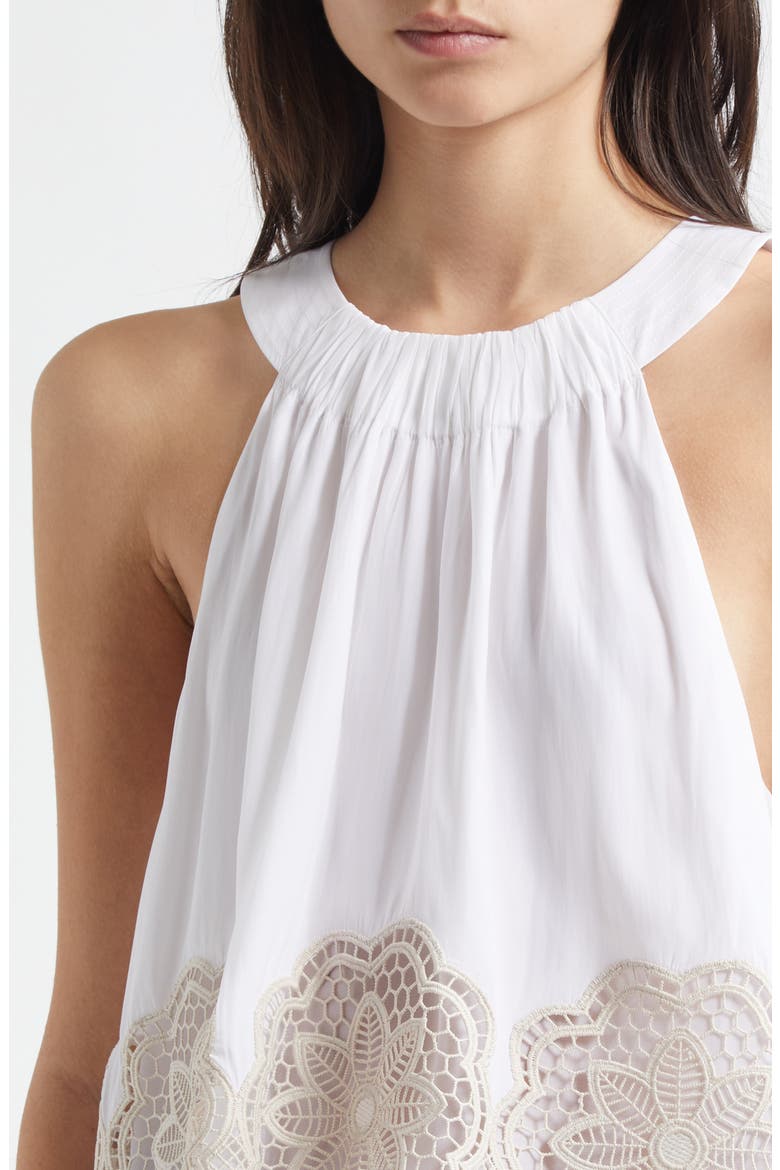 Estella Embroidered Crop Tank, Alternate, color, IVORY