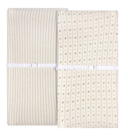 Changing Pad Cover Baby In Linear Berry Leaf