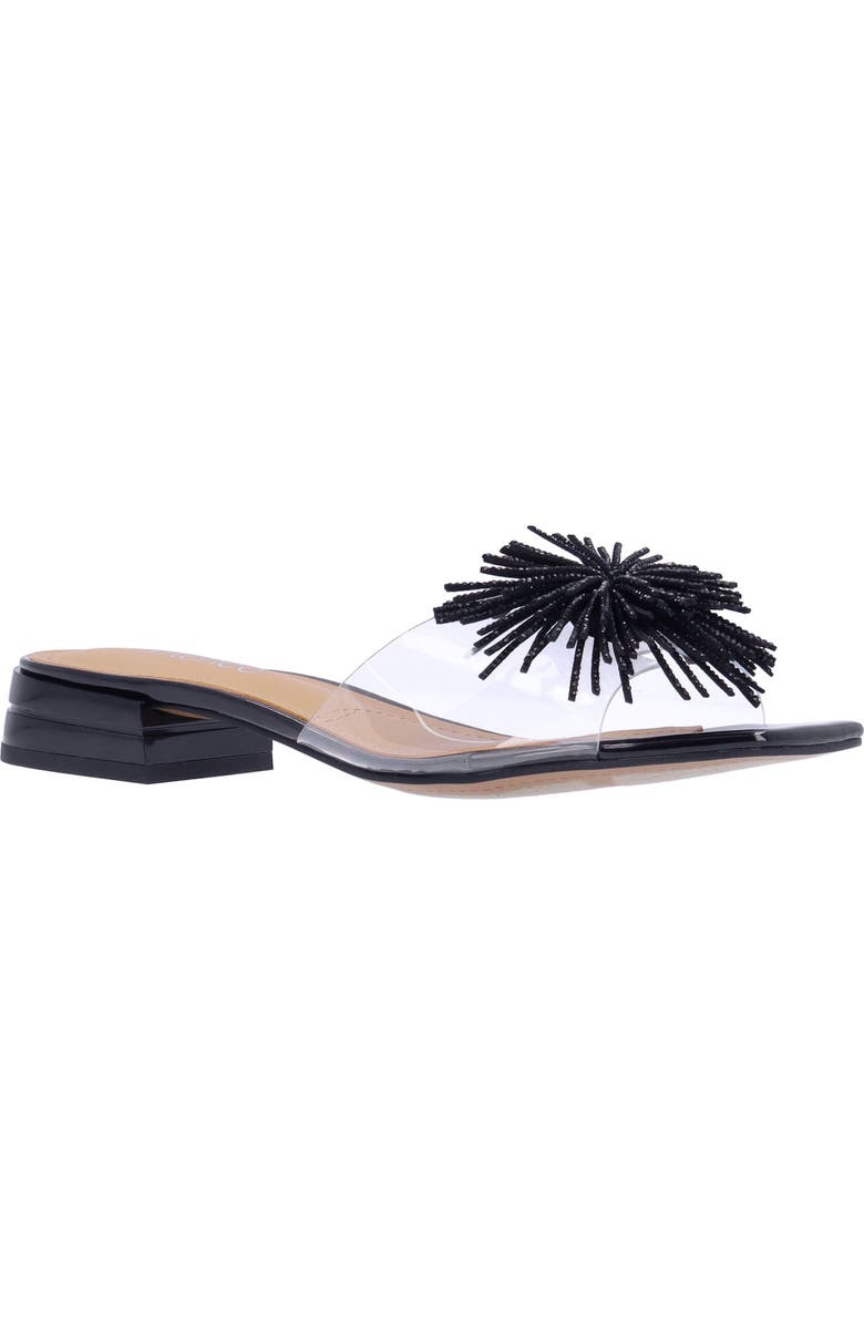 J. Reneé Cherita Slide Sandal, Main, color, Clear/ Black