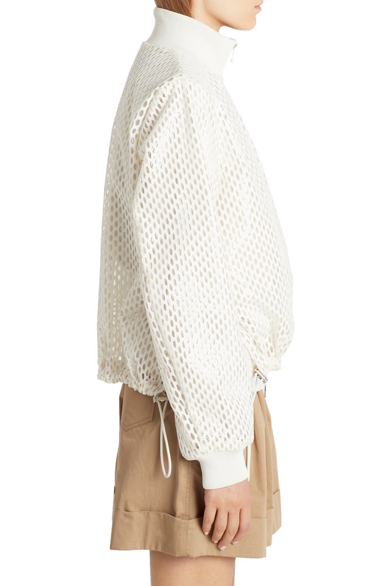 Moncler Pulcherrima Jacquard Mesh Jacket, Alternate, color, 