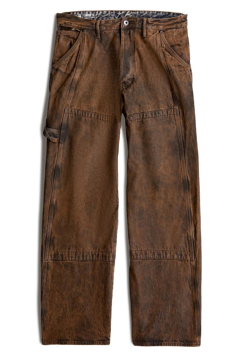 Contor 3D Loose Carpenter Jeans, Alternate, color, FADED COGNAC SKIN