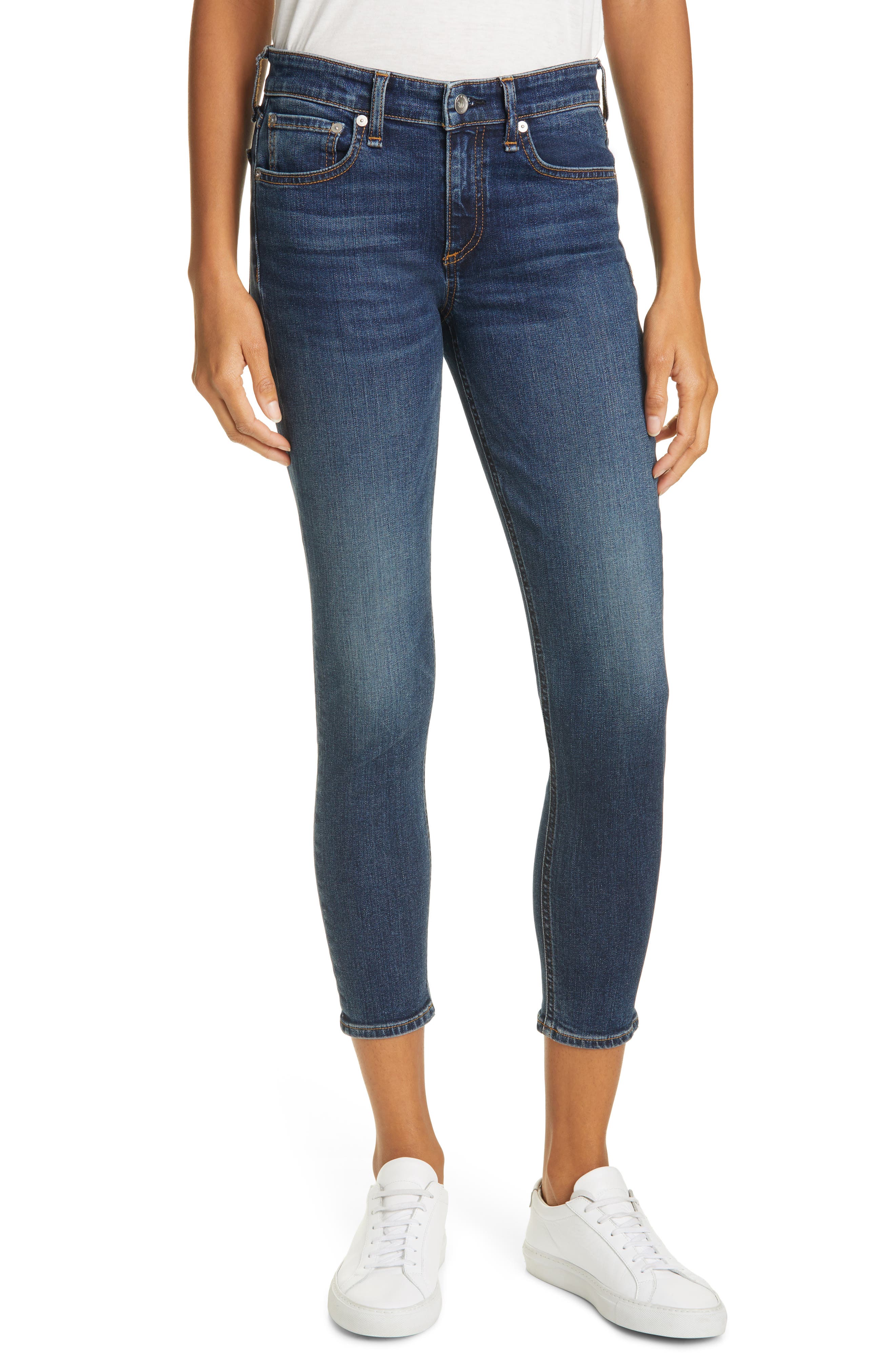 rag & bone Cate High Waist Crop Skinny Jeans