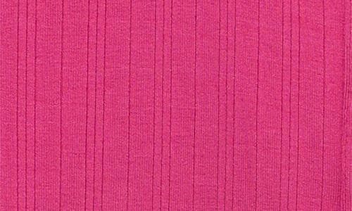 Truce Kids' Layered Rib Knit Top In Pink